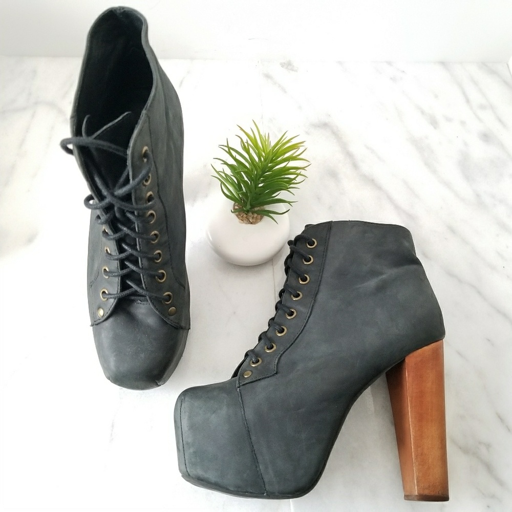 Jeffrey Campbell Lita Platform Ankle Booties Heels